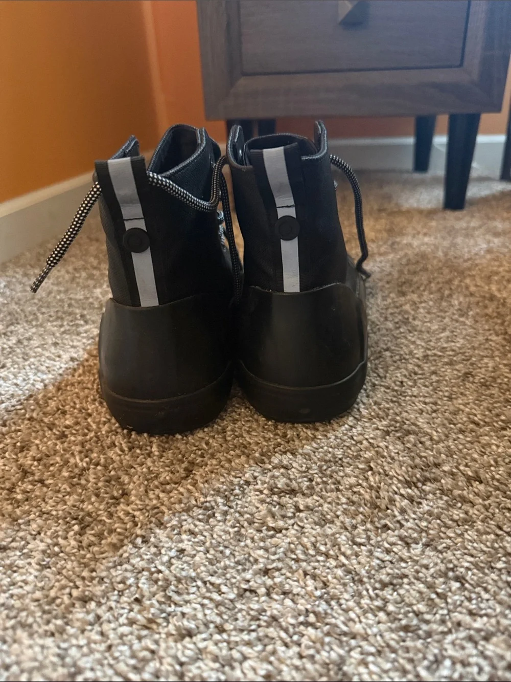 Hunter Black Lace-Up Waterproof Women's Boots - Picture 3 of 3